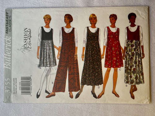 Butterick 3755 UNCUT Misses Dress Sizes XS-XL