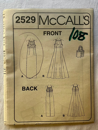 McCall's 2529 CUT Misses Dress Size 12