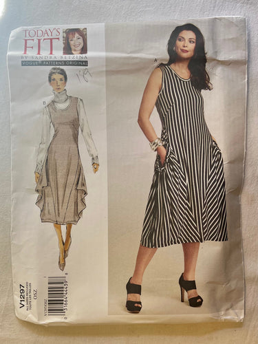 Vogue Today's Fit V1297 UNCUT Misses Dress All Sizes