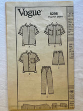 Vogue 8298 CUT Men's Wear Size XS