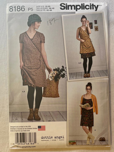Simplicity 8186 UNCUT Misses Dress Sizes 12-20