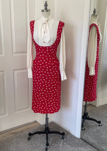 Red Dress and White Shirt 