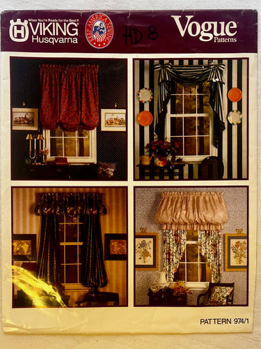 Vogue 974/1 UNCUT Home/Accessories