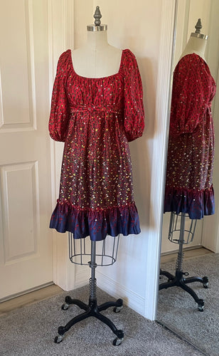 Red/Purple Ombre Dress Betsey Johnson Original