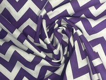 100% Print Cotton 45" Purple Chevron