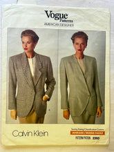 Vogue Calvin Klein 2393 CUT Jacket Size 10