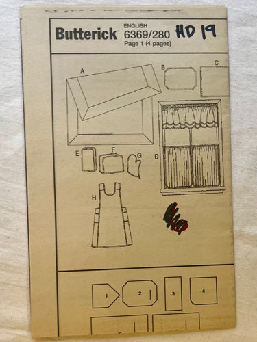 Butterick 6369 UNCUT Home/Accessories