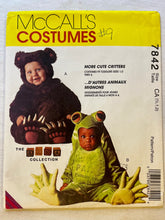 McCall's Costumes 7842 PARTIALLY CUT Kids Costumes Sizes 1/2-2