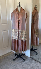 One-Shouldered Mauve/Gold Dress w/ wrap