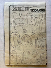 Simplicity Easy to Sew 9304/0610 PARTIALLY CUT Costumes Sizes XS-L
