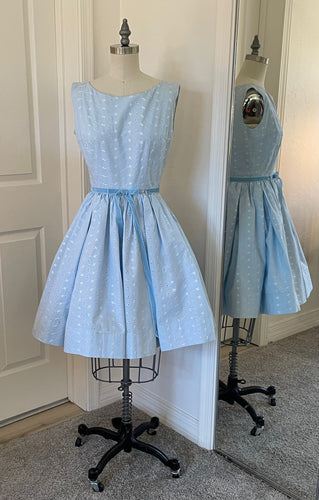 Sky Blue Sleeveless Dress