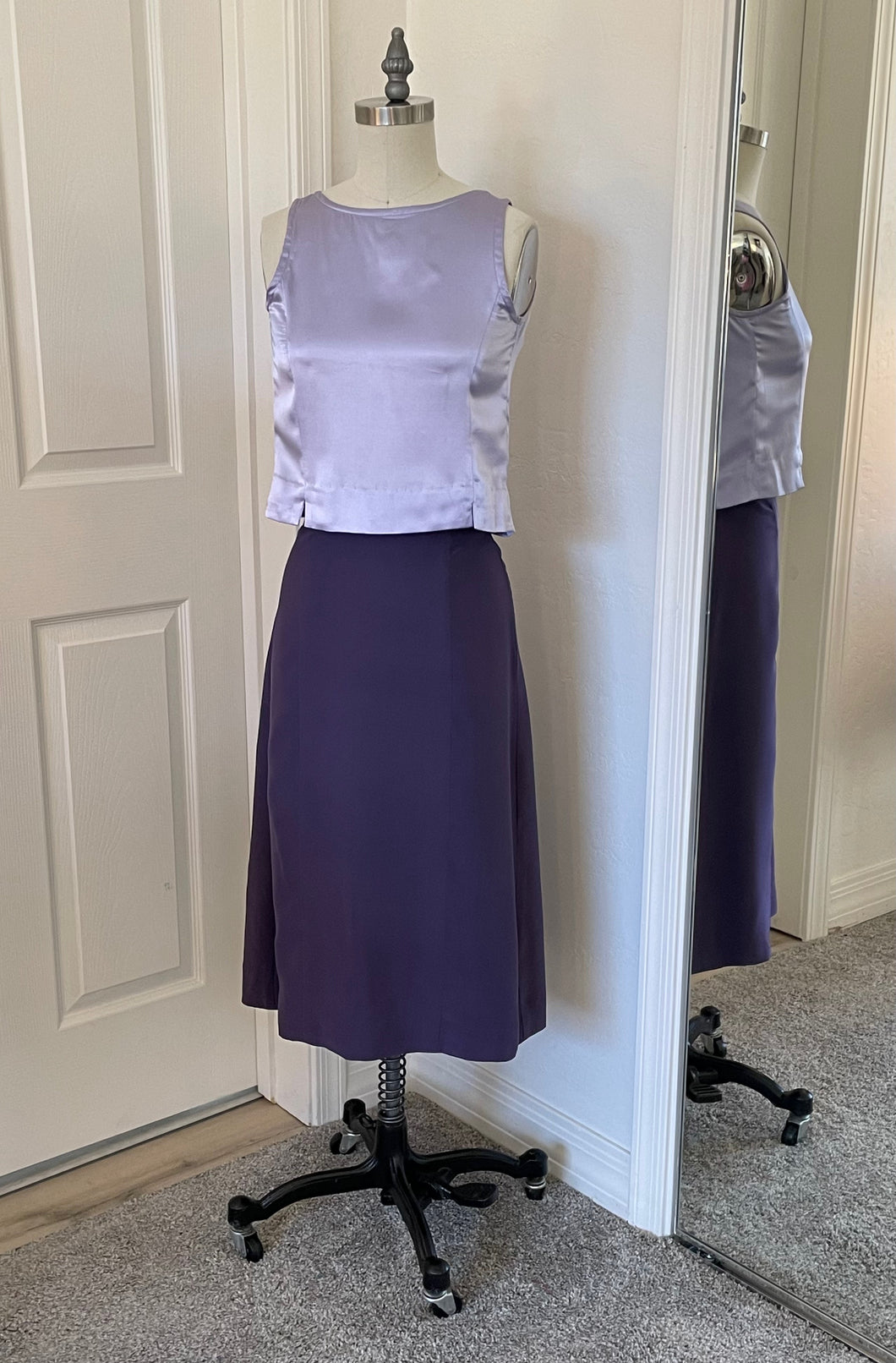Purple Skirt, Blouse, & Blazer