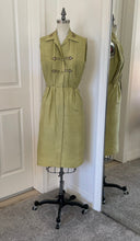 Green Sleeveless Collared Dress