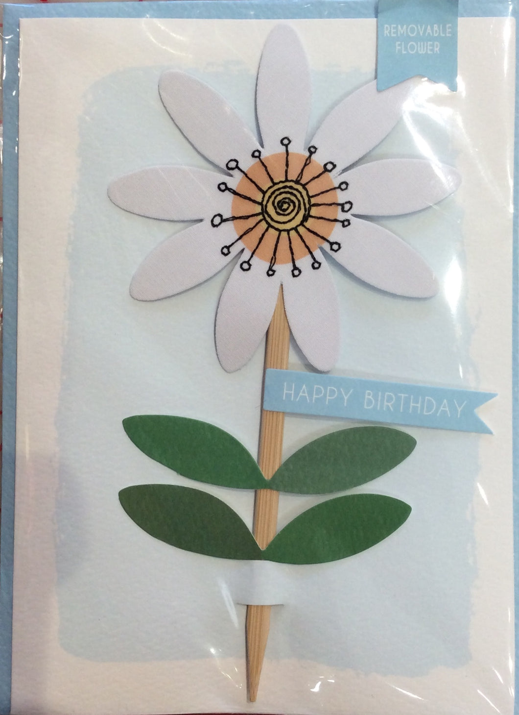 Greeting Card - Embroidered Flower