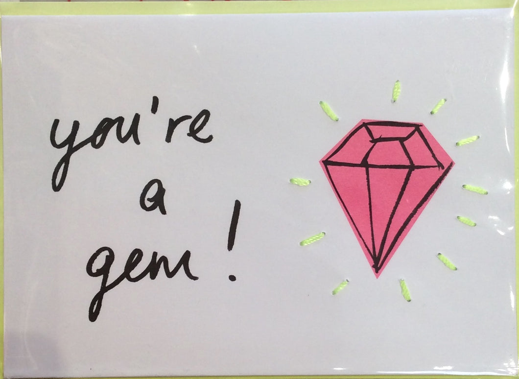 Greeting Card - You're A Gem!