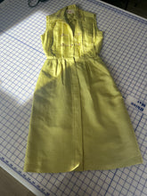 Green Sleeveless Collared Dress