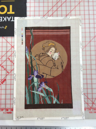 Geisha and Cat / Irises