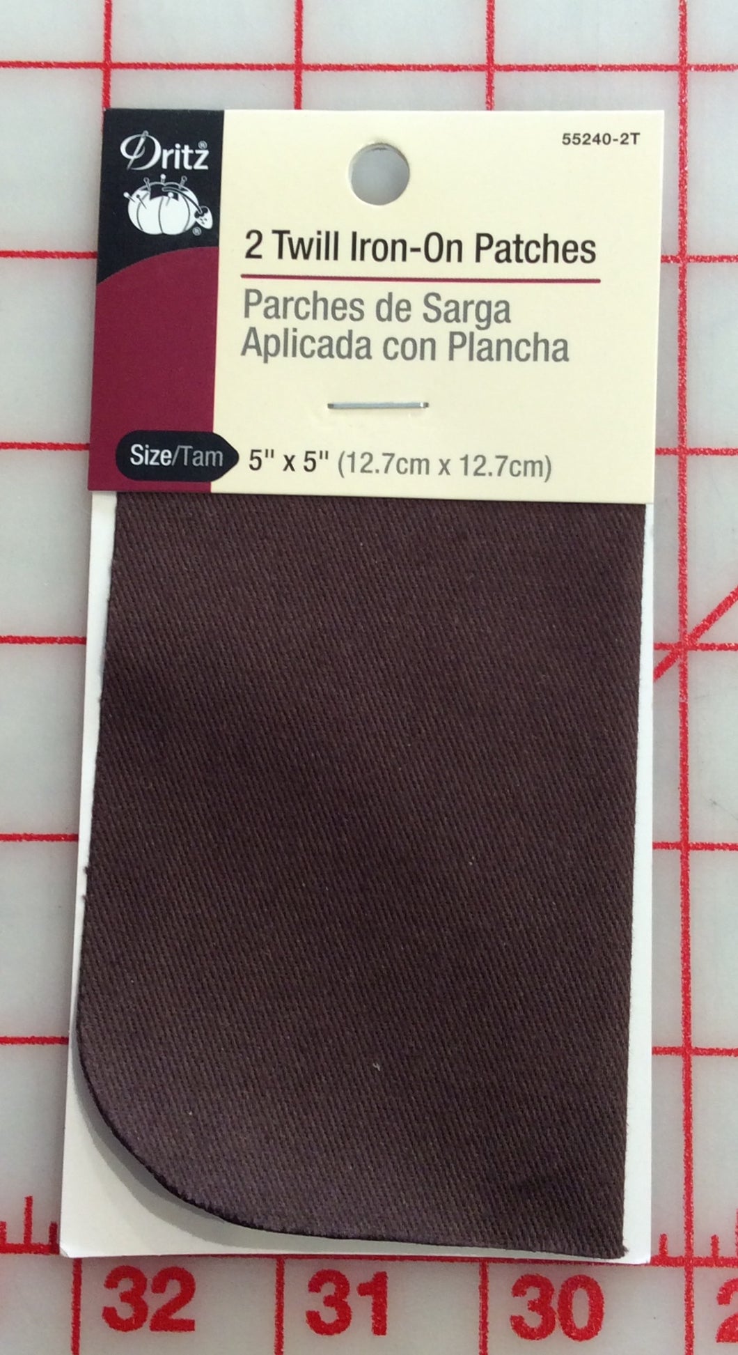 Iron On Brown Twill Patches