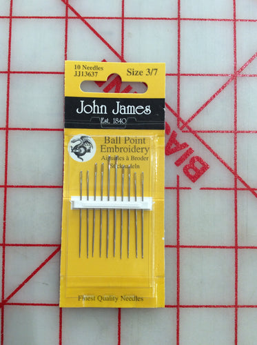 JJ Ballpoint Embroidery Needles 3/7
