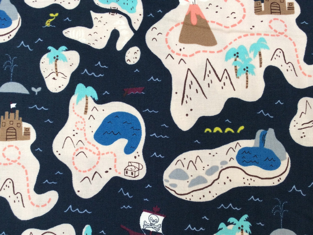 Kraken - X Marks The Spot - Deep Sea Fabric