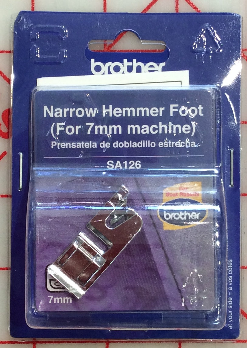 Narrow Hemmer Foot SA 126 Brother