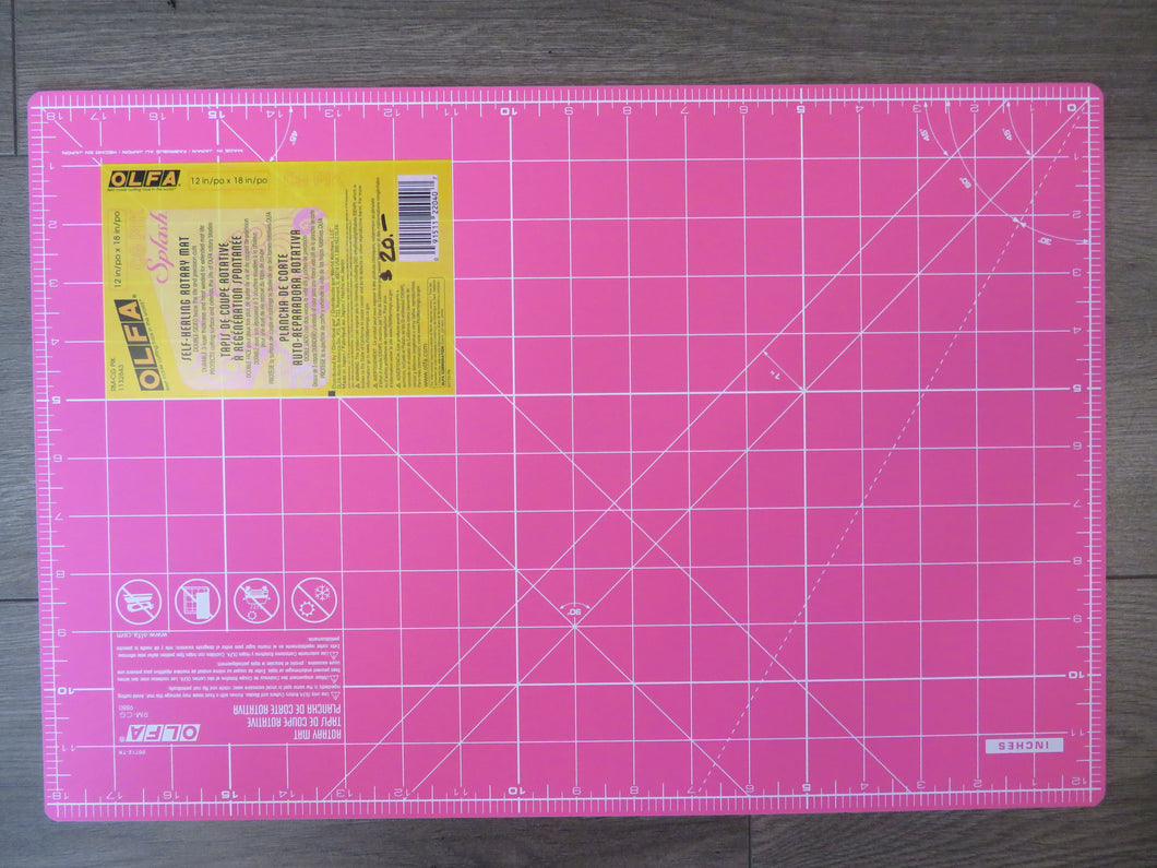 Olfa 12x18 Pink Cutting Mat