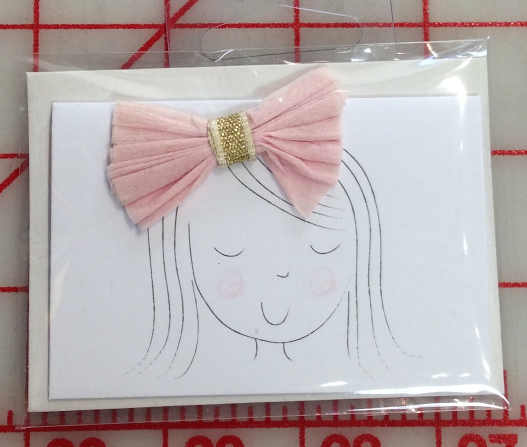 Pink Bow Gift Card Enclosure