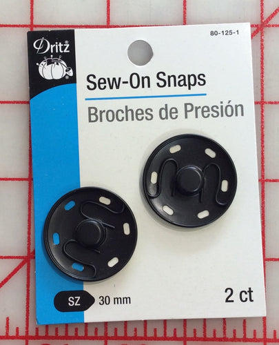 Sew On Snaps 30 mm