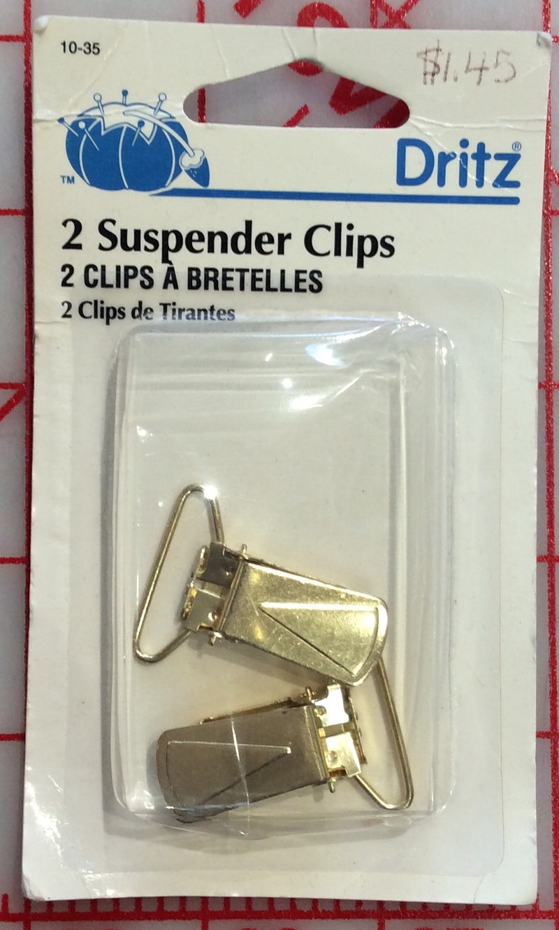 Suspender Clips Gold
