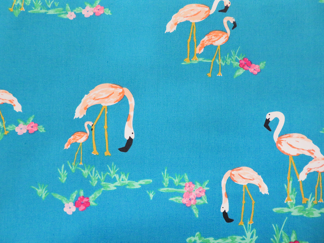 Flamingo Field 100% Cotton