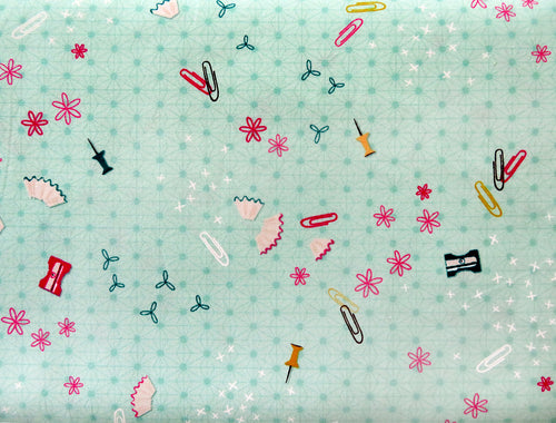 Cotton And Steel From The Desk Of... Pencil Shavings - Mint
