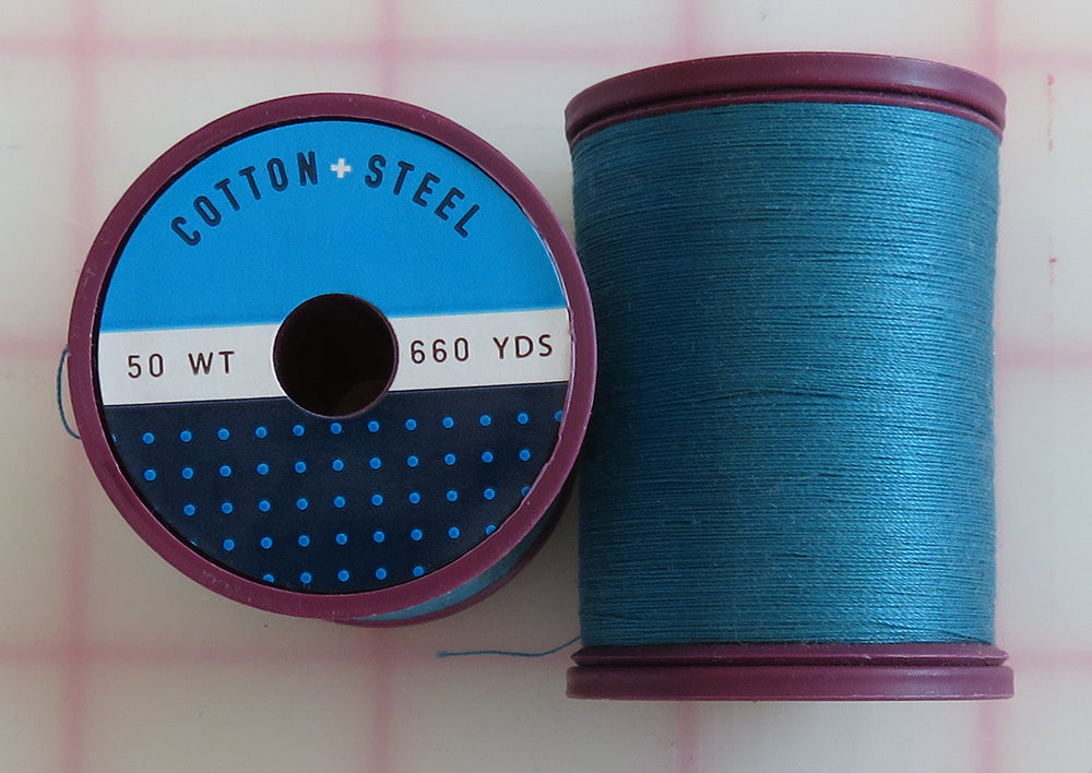 Dark Turquoise Cotton And Steel Thread