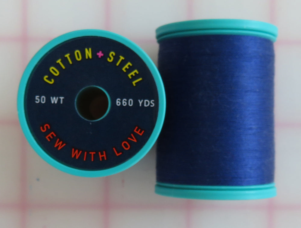 Deep Nassau Blue Cotton And Steel Thread
