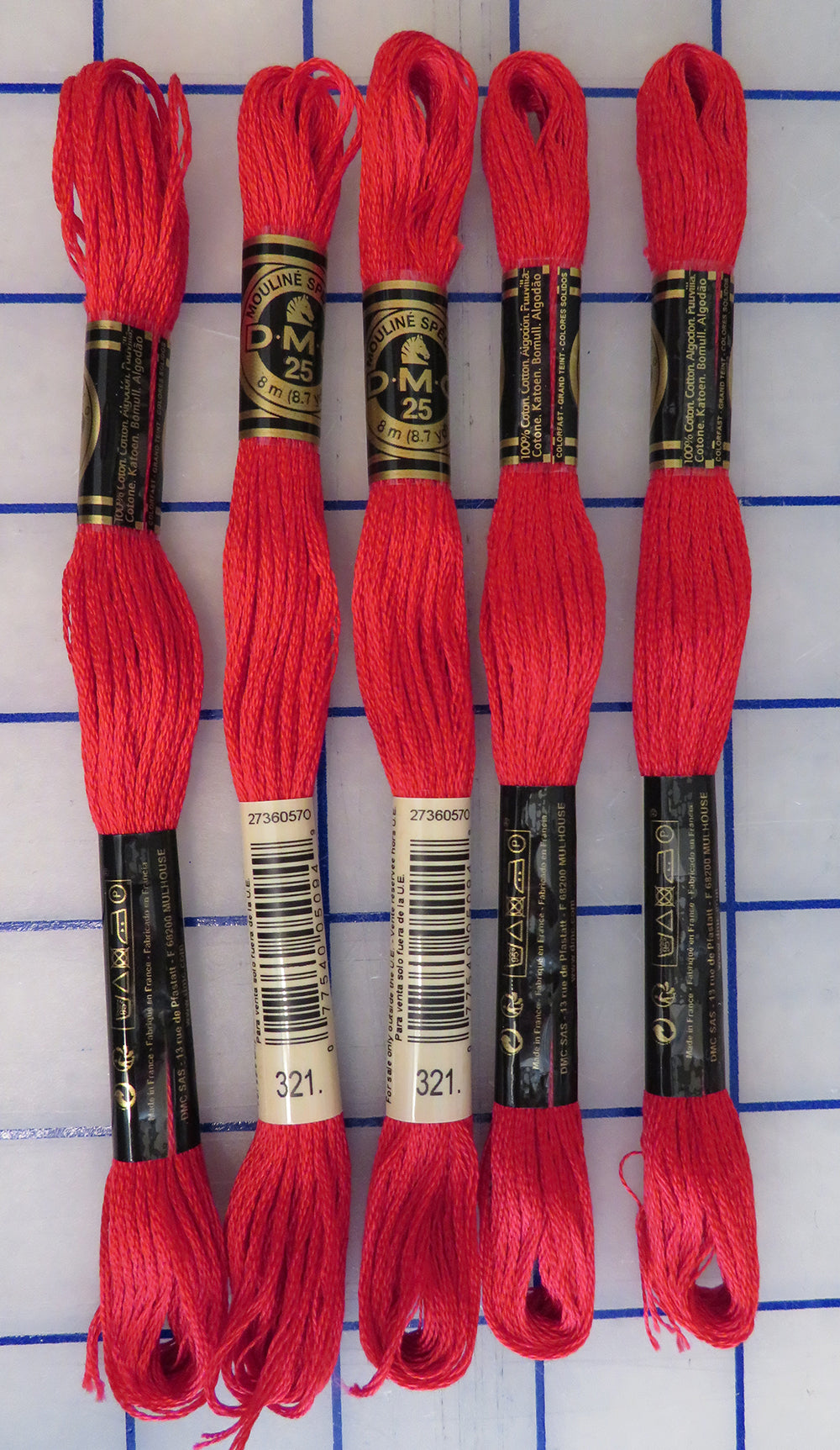 Embroidery Floss DMC Bright Red