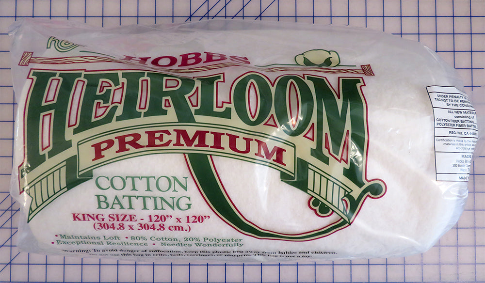 Hobbs Heirloom 80/20 Cotton Batting - King 120 x 120