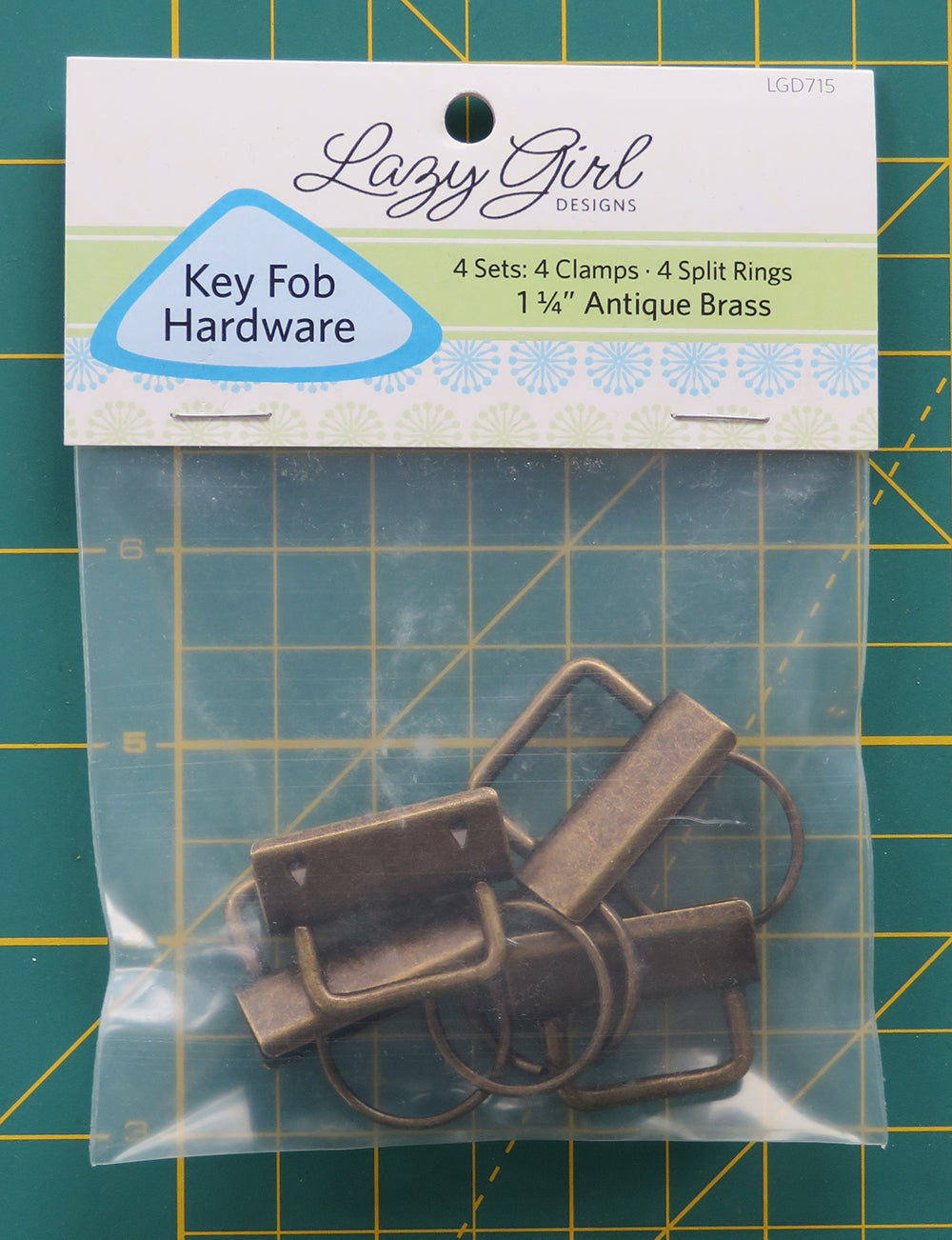 Key Fob Hardware Brass