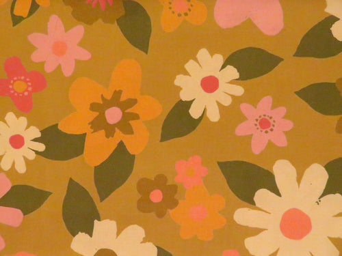 Fabri-quilt Flower Market Floral Olive