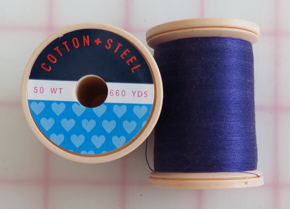 Violet Cotton & Steal Thread