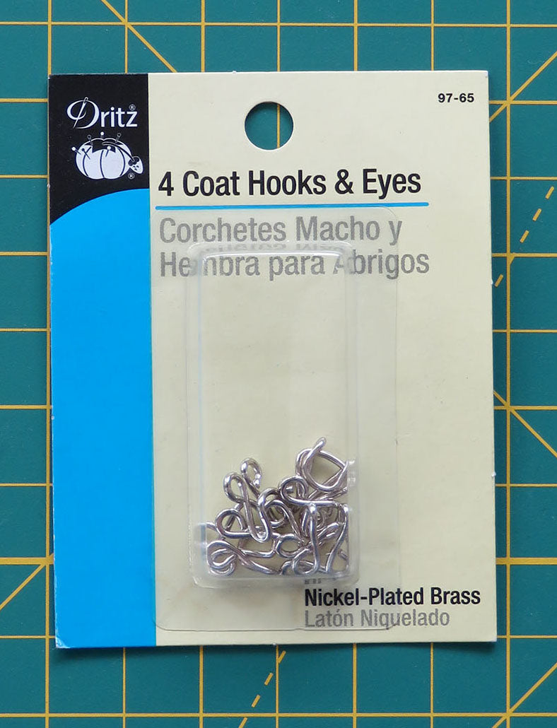 Coat Hook And Eye Nickel