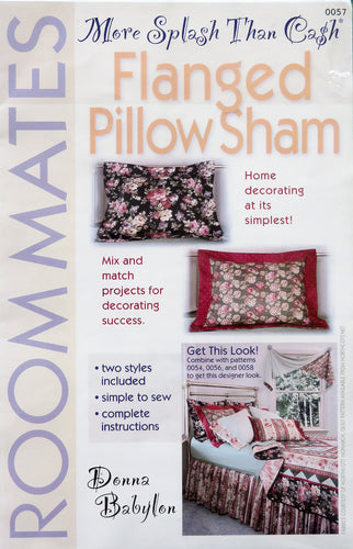 Flanged Pillow Sham - More Splash Than Cash